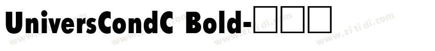 UniversCondC Bold字体转换